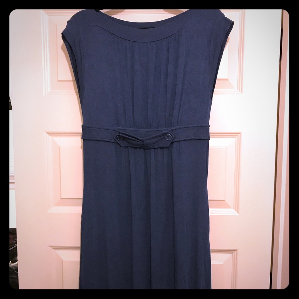 BCBG blue jersey knit dress, size M